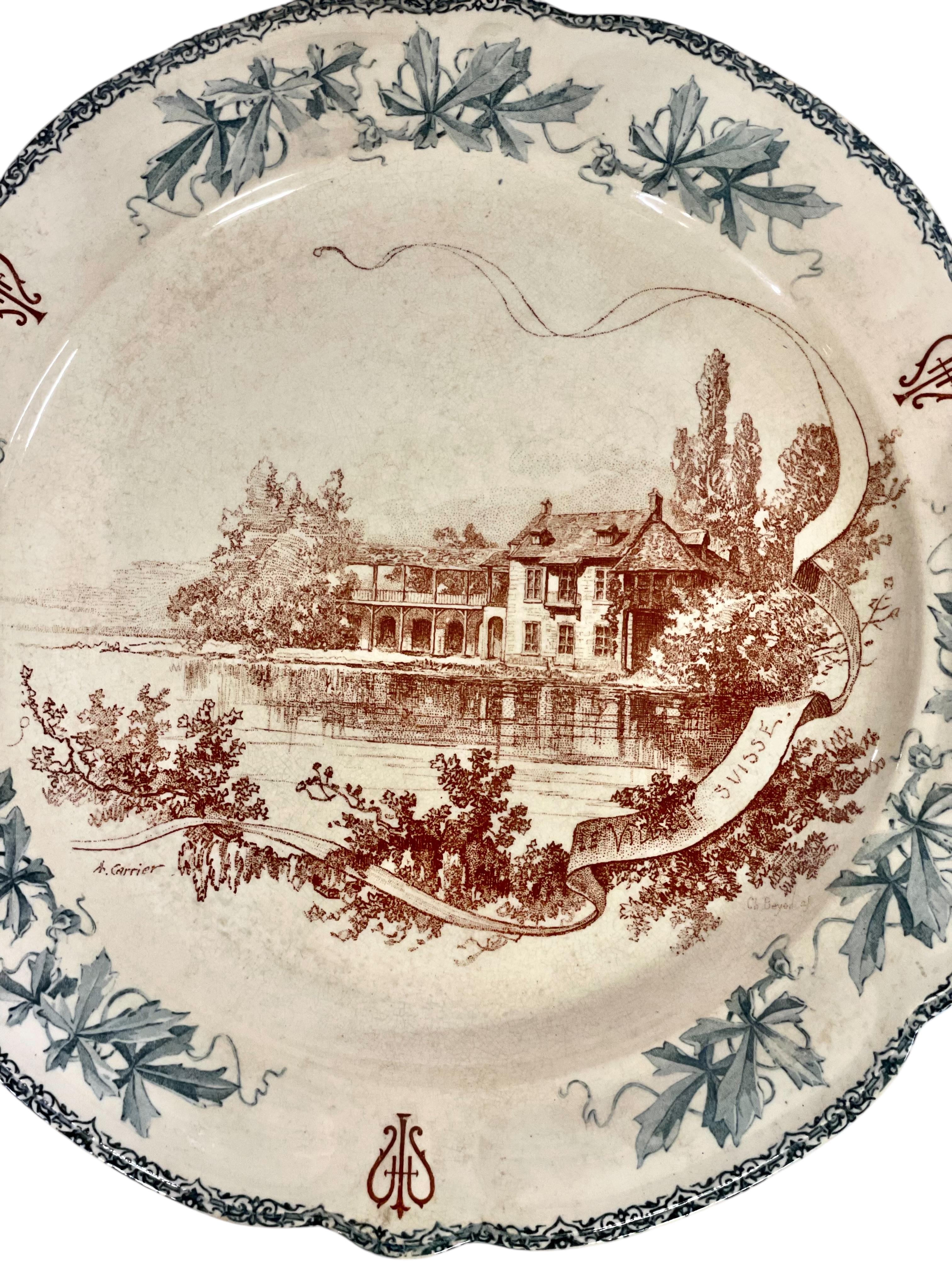 Vajilla Faïence del siglo XIX de Choisy-Le Roi en venta 13