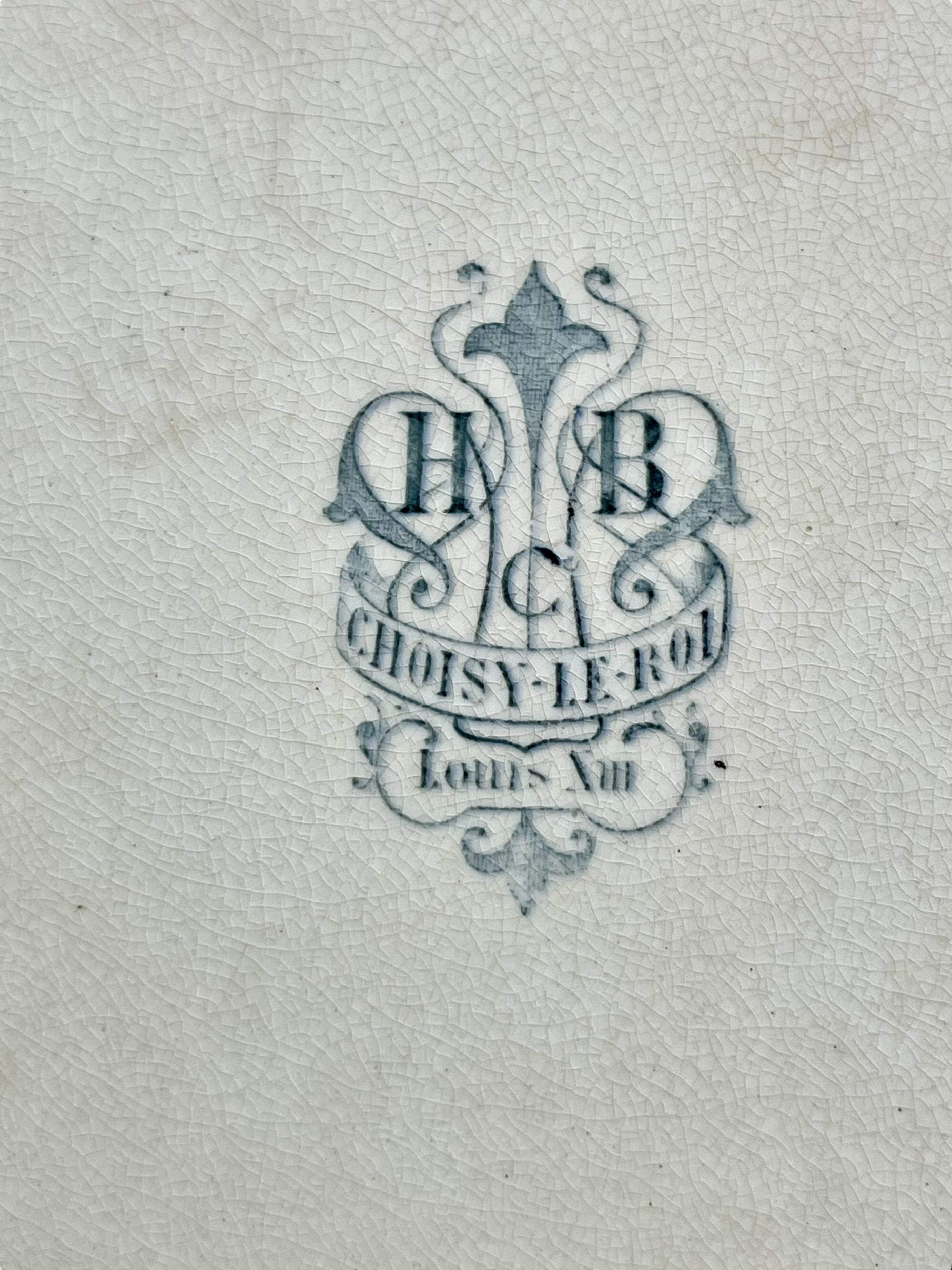 Vajilla Faïence del siglo XIX de Choisy-Le Roi en venta 3