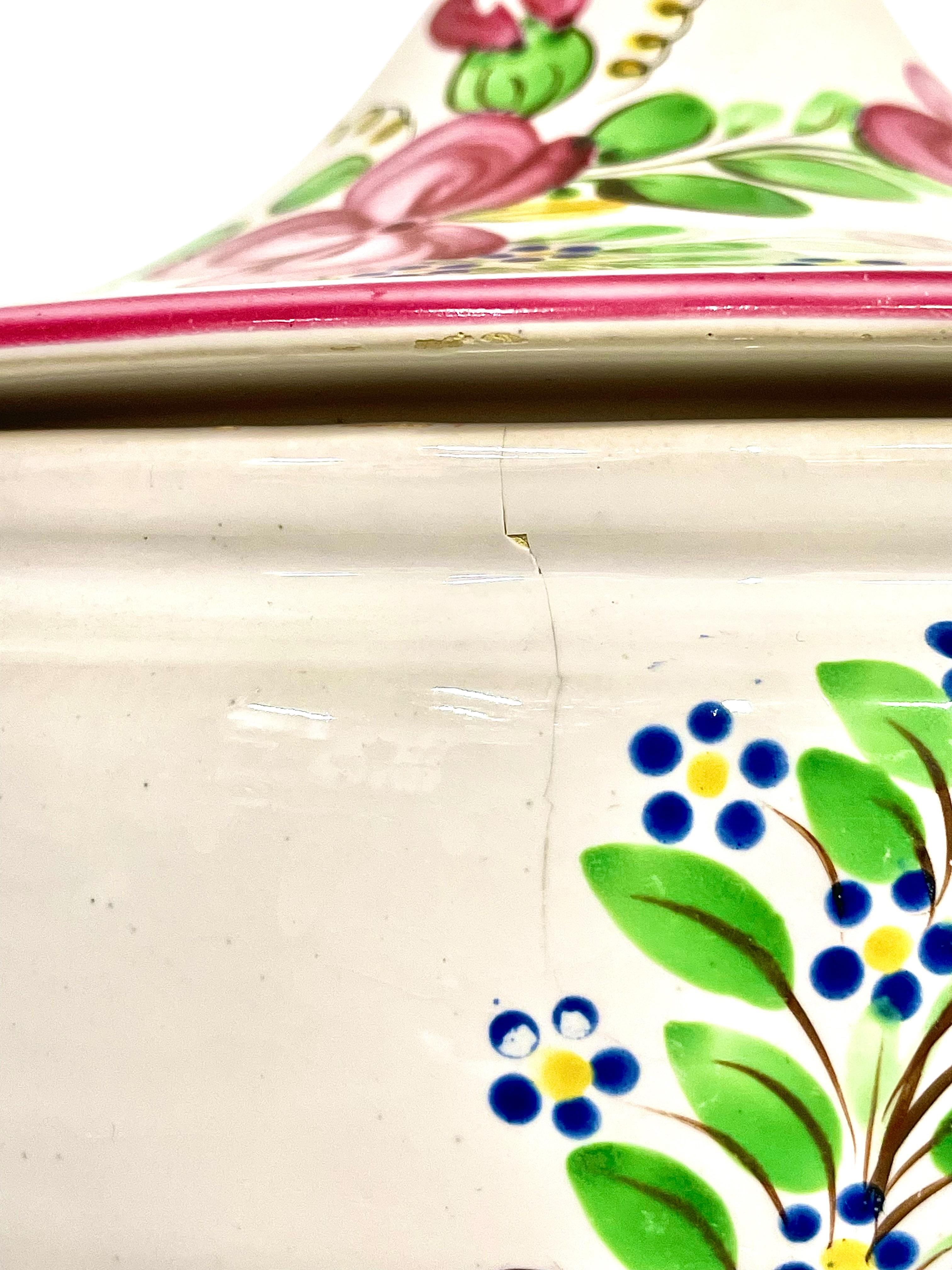 Zuppiera in maiolica del XIX secolo, stile Keller & Guérin, Lunéville in vendita 4