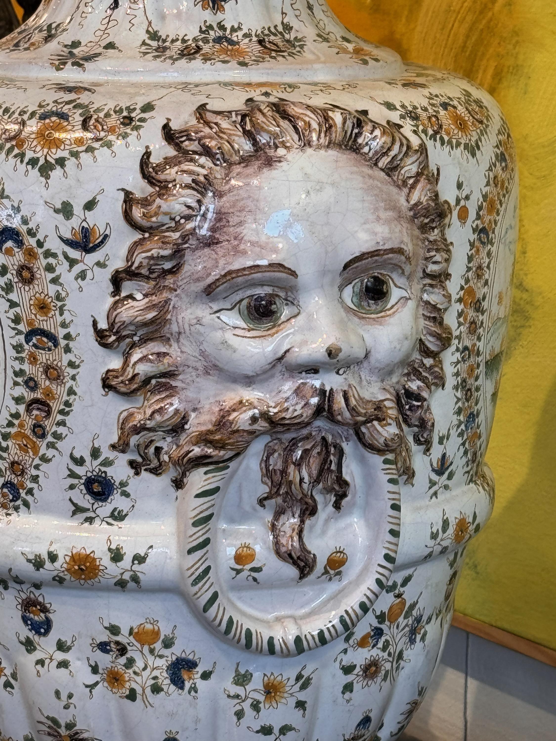 Other 19th Century Faience Urn For Sale