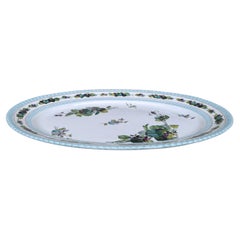 19th Century Faience Violets Platter Hippolyte Boulenger Choisy Le Roi