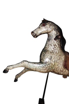 19th Century Fairground Horse with Original Saddle and Paint