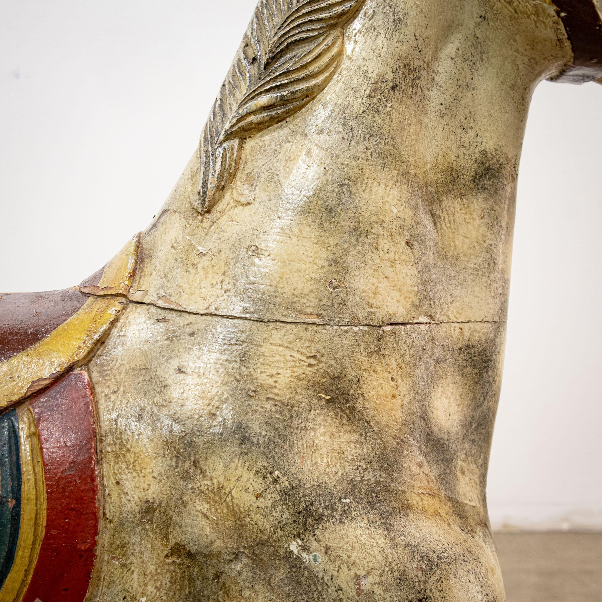 19th Century Fairground Horse with Stand 7
