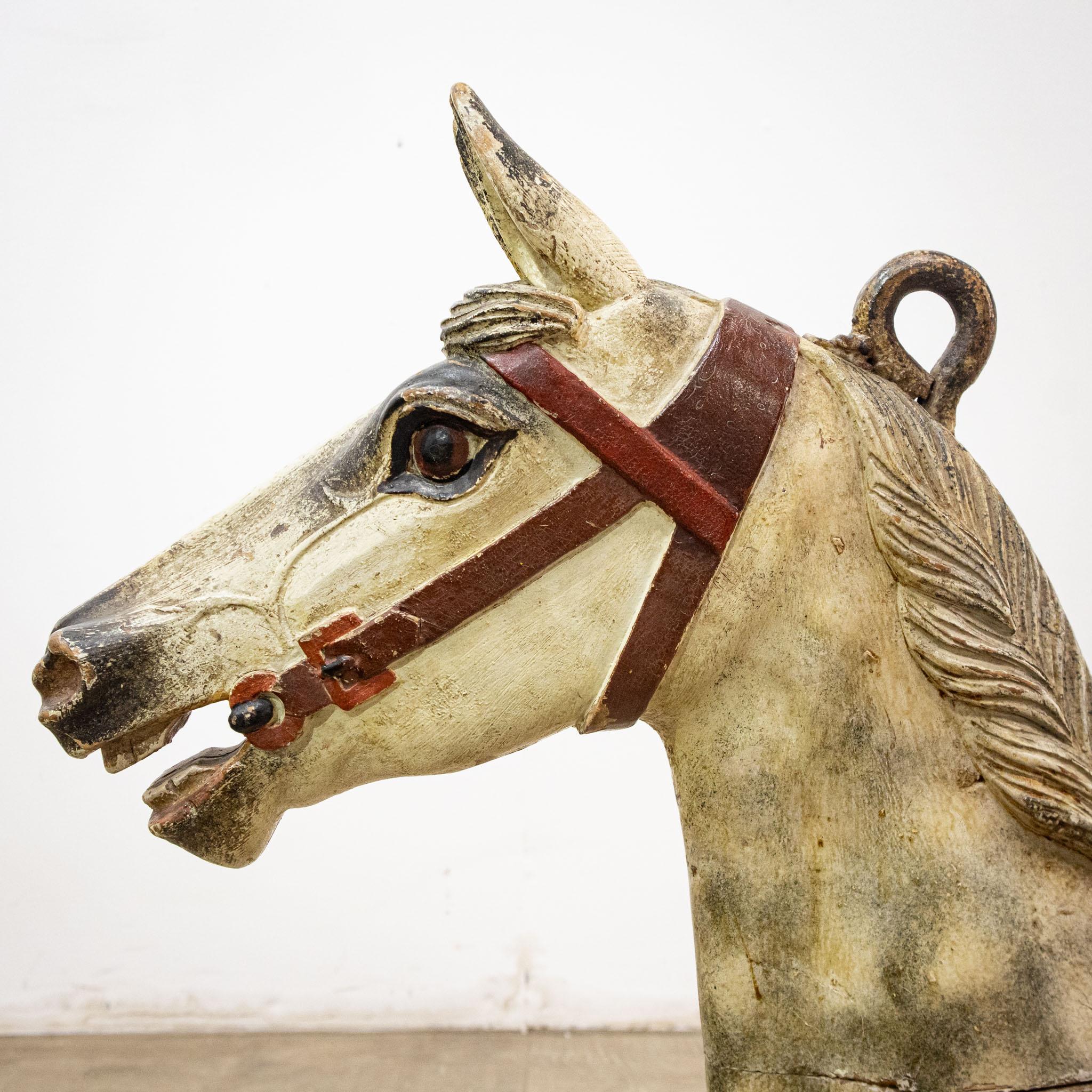 Wood 19th Century Fairground Horse with Stand