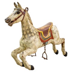 19th Century Fairground Horse with Stand