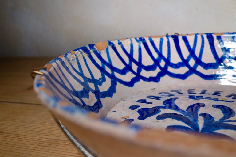 19th Century Fajalauza Spanish Ceramic Bowl Blue and White at 1stDibs