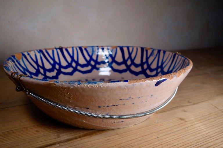 19th Century Fajalauza Spanish Ceramic Bowl Blue and White at 1stDibs
