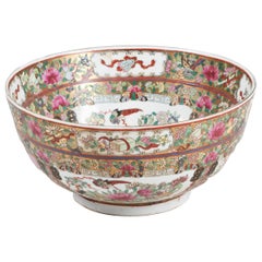 Antique 19th Century Famille Rose Bowl