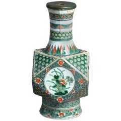 19th Century Famille Verte Vase