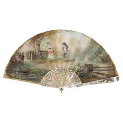 Antique 19th Century Fan - Hand Painted