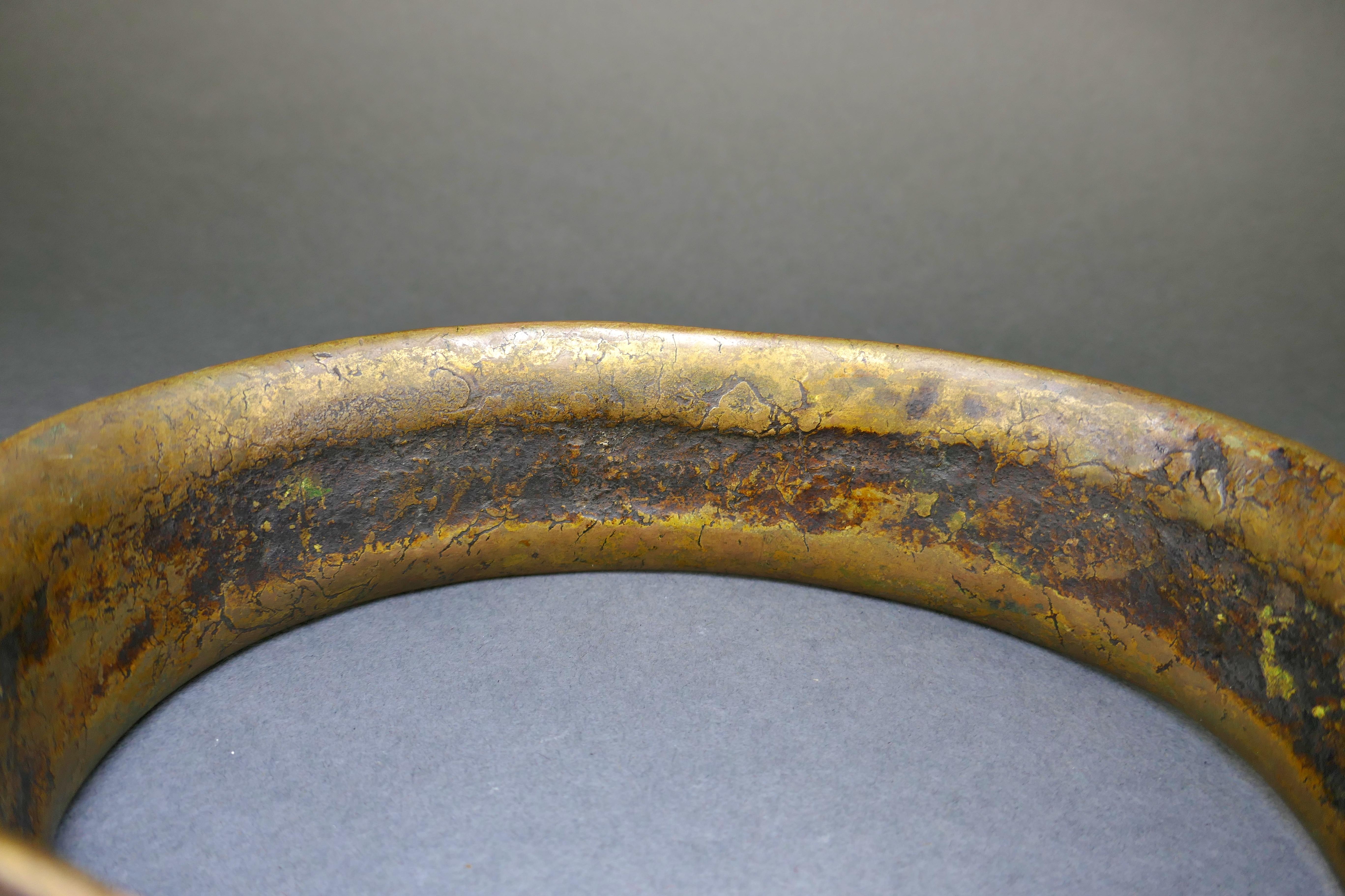 19th Century Fang People Bronze Torque Neck Collar from Africa For Sale 4