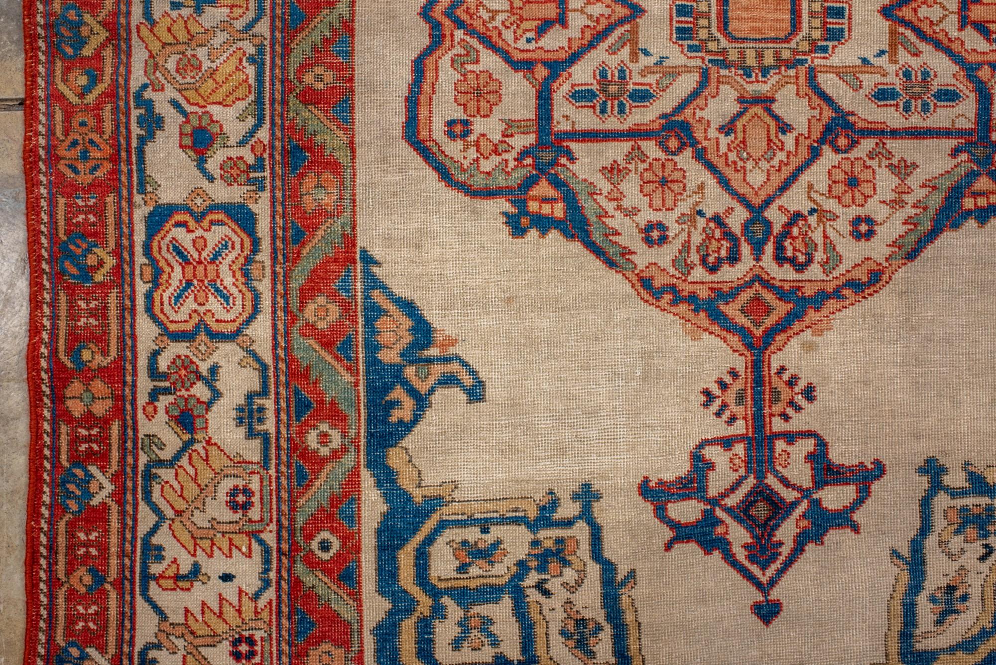 xIX secolo  Tappeto Farahan In condizioni buone in vendita a New York, NY