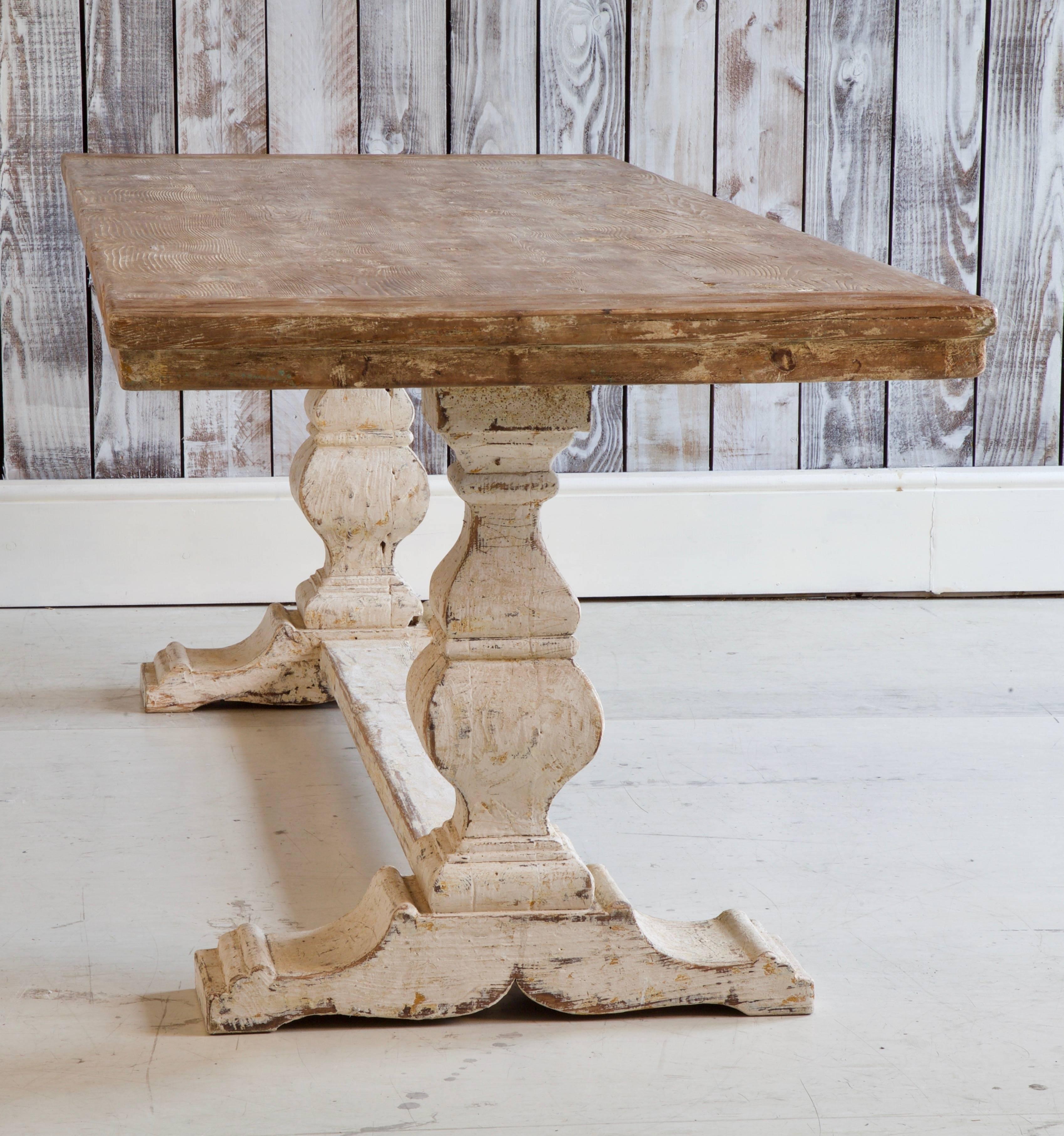 19th Century Farmhouse Table from Tuscany, Italy In Good Condition In London, Park Royal