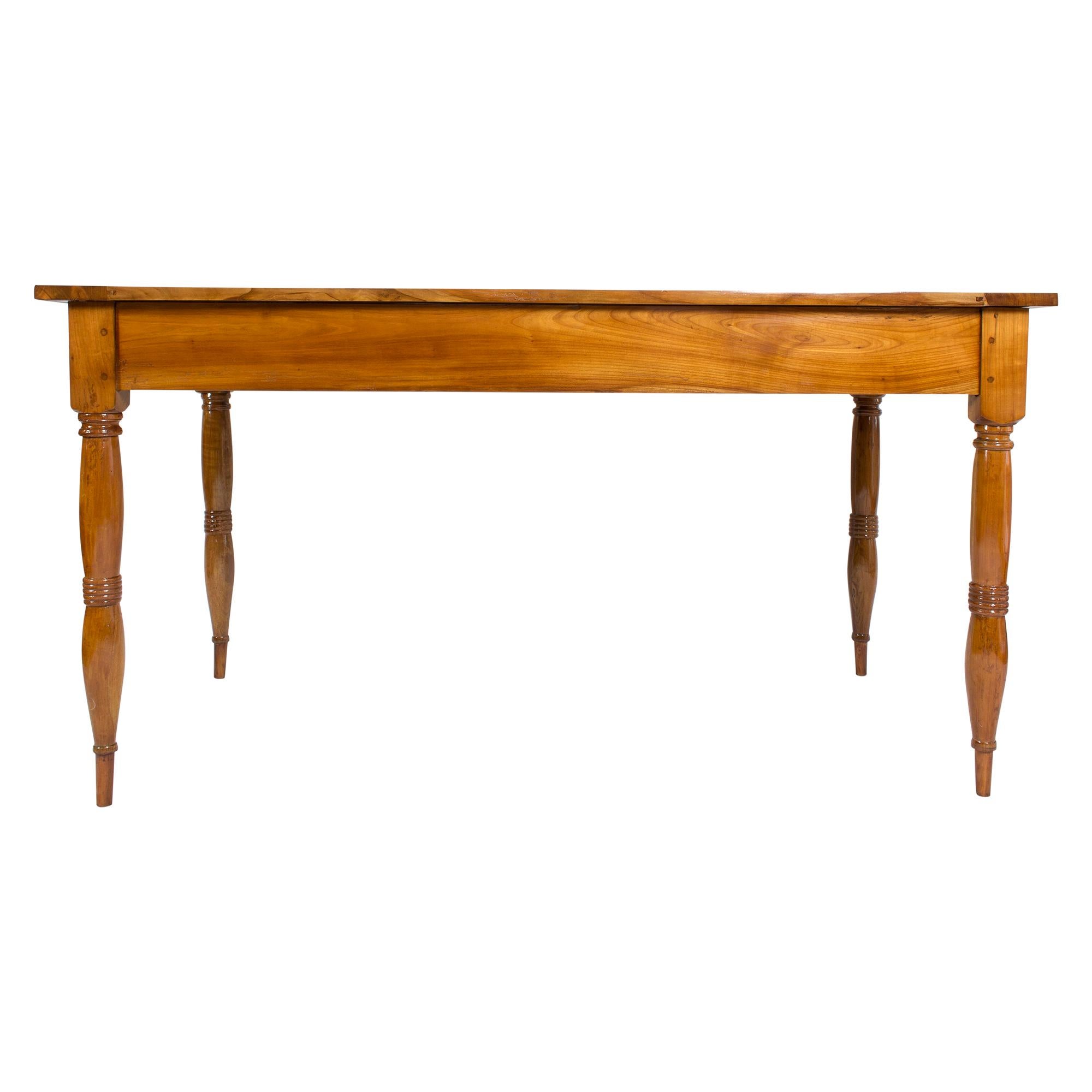 19th Century Farmhouse Biedermeier Solid Cherrywood Table 3