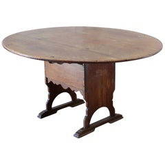 Antique 19th Century Farmhouse Style American Settle Table