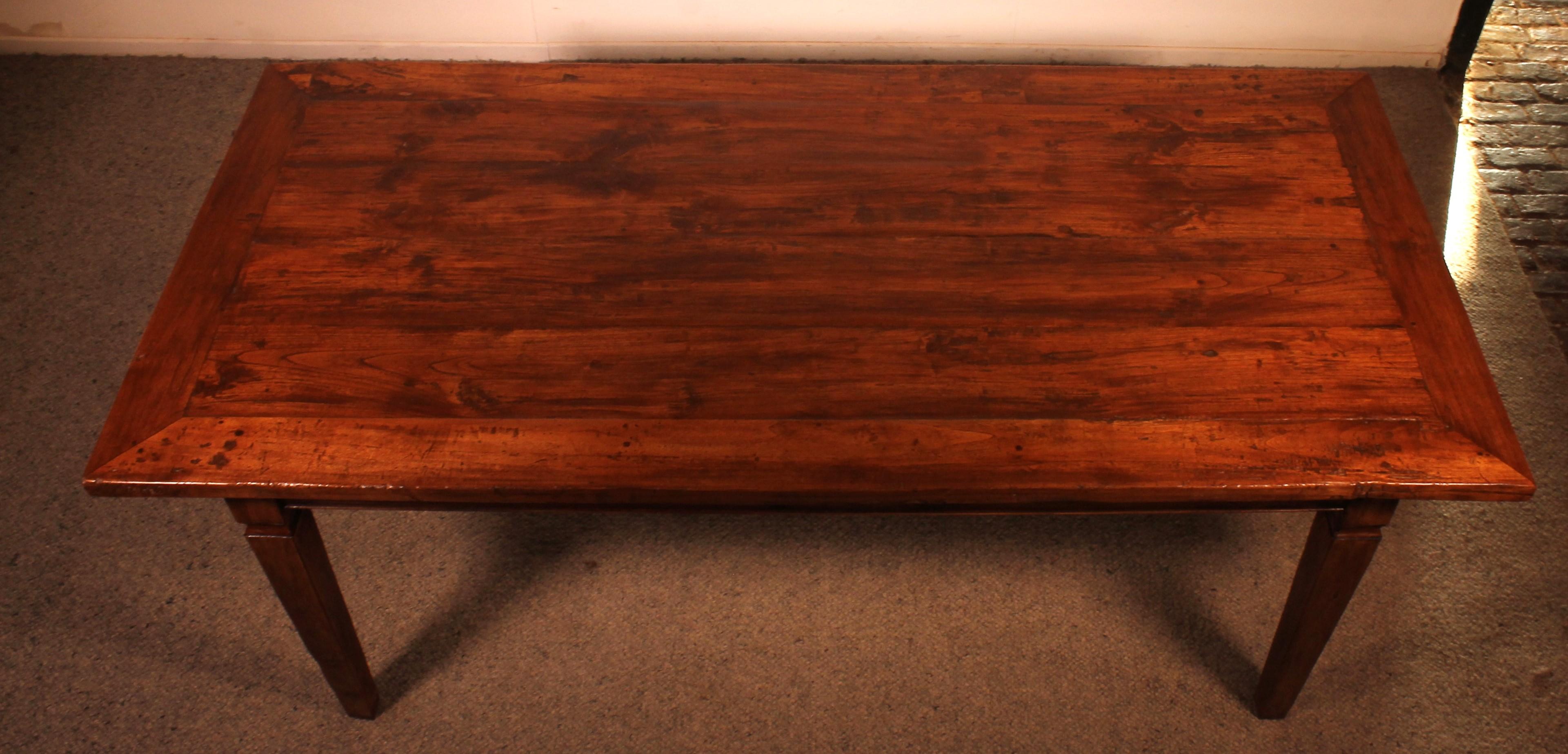 19th Century Farmhouse Table - Netherlands With A Width Of 94cm For Sale 3