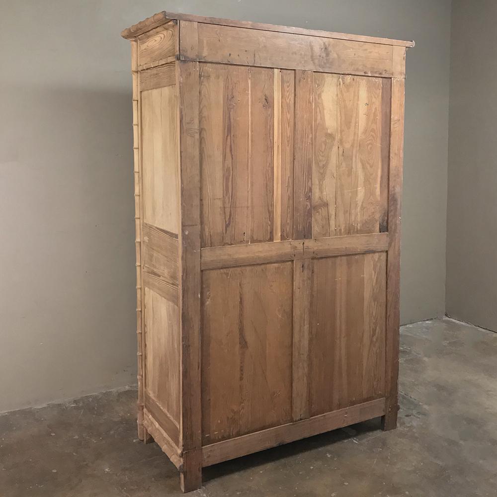 19th Century Faux Bamboo Armoire 5
