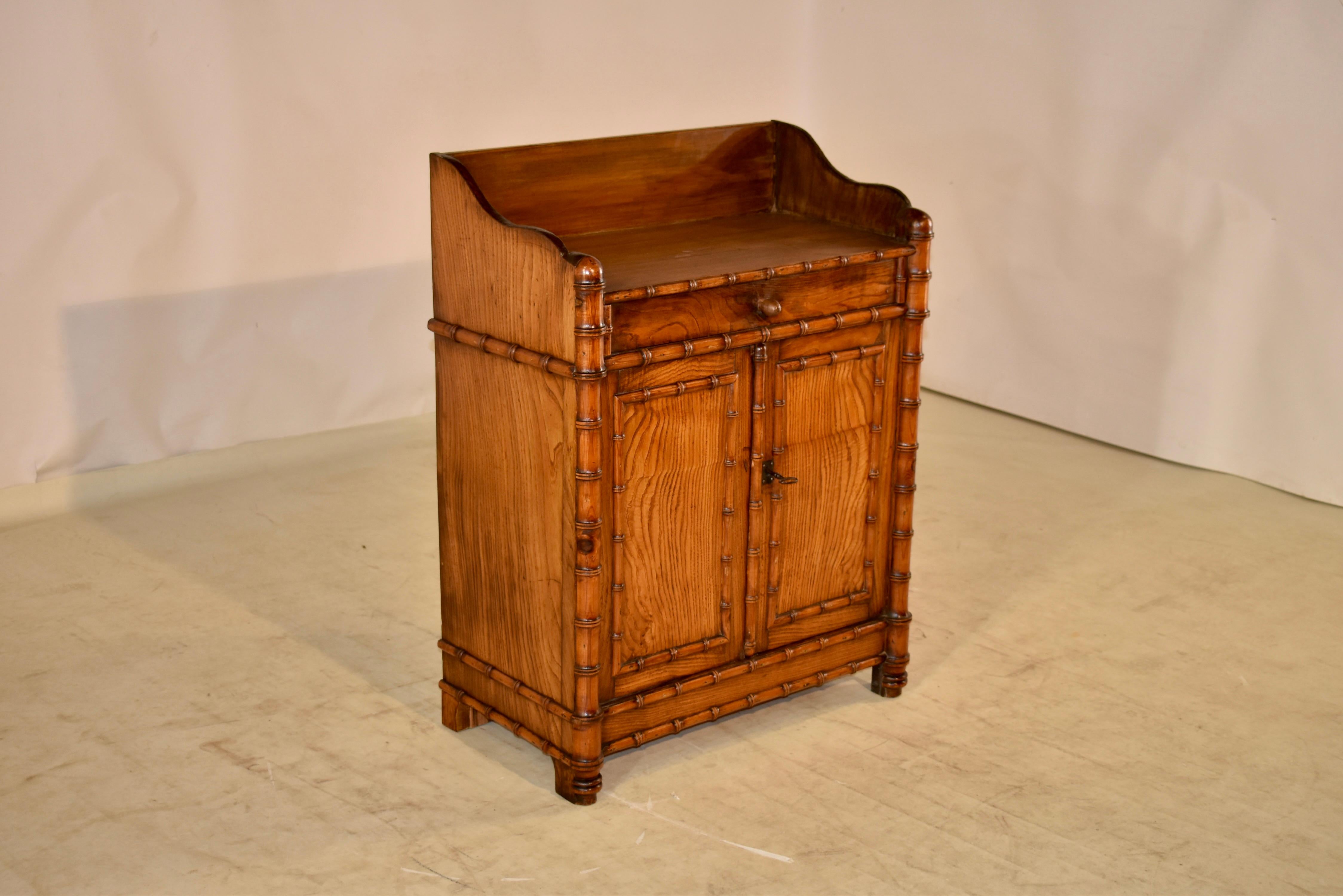 Art Nouveau 19th Century Faux Bamboo Buffet