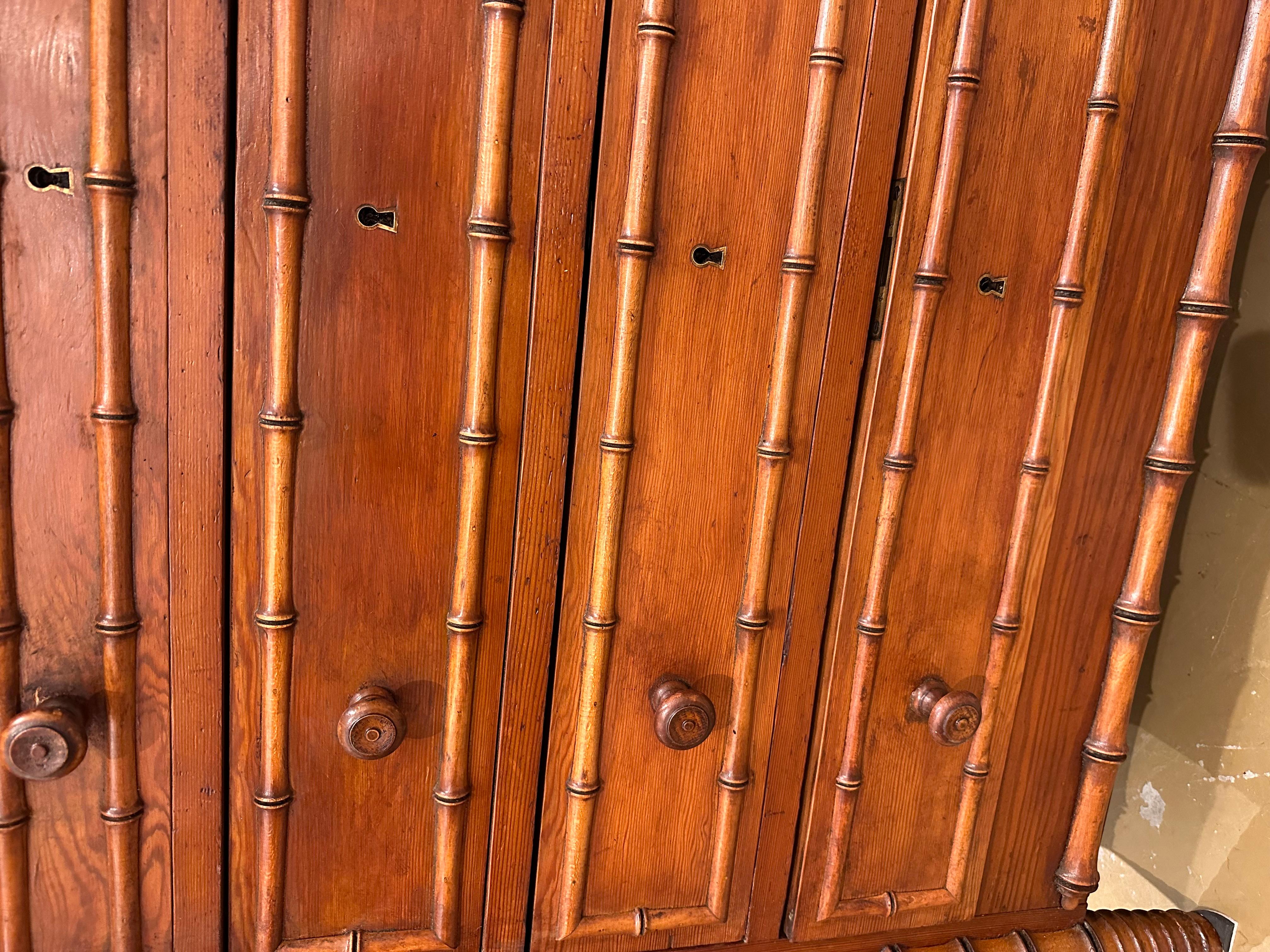 French 19th Century Faux Bamboo Chest For Sale