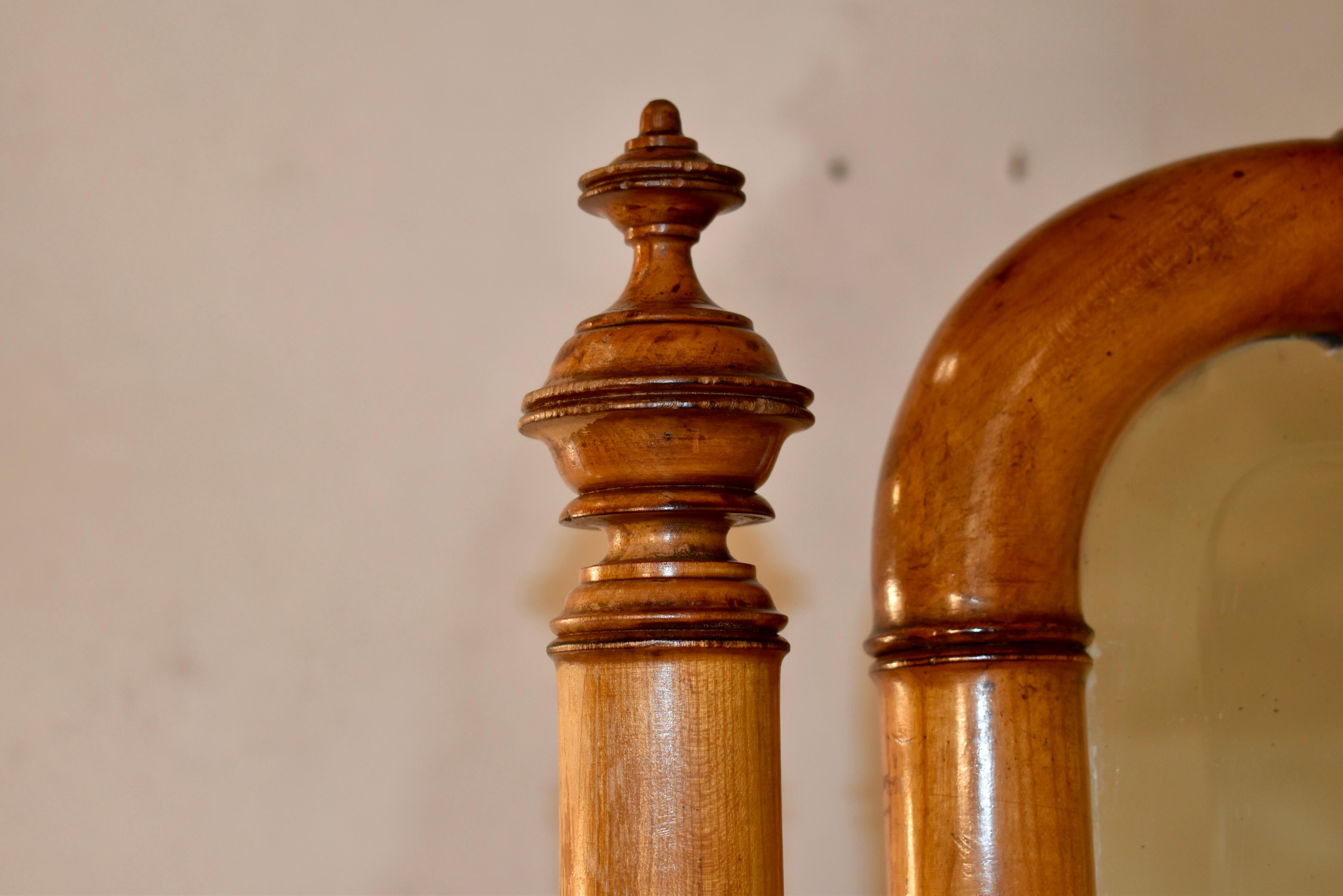 Francese Specchio chevale in finto bambù del XIX secolo in vendita