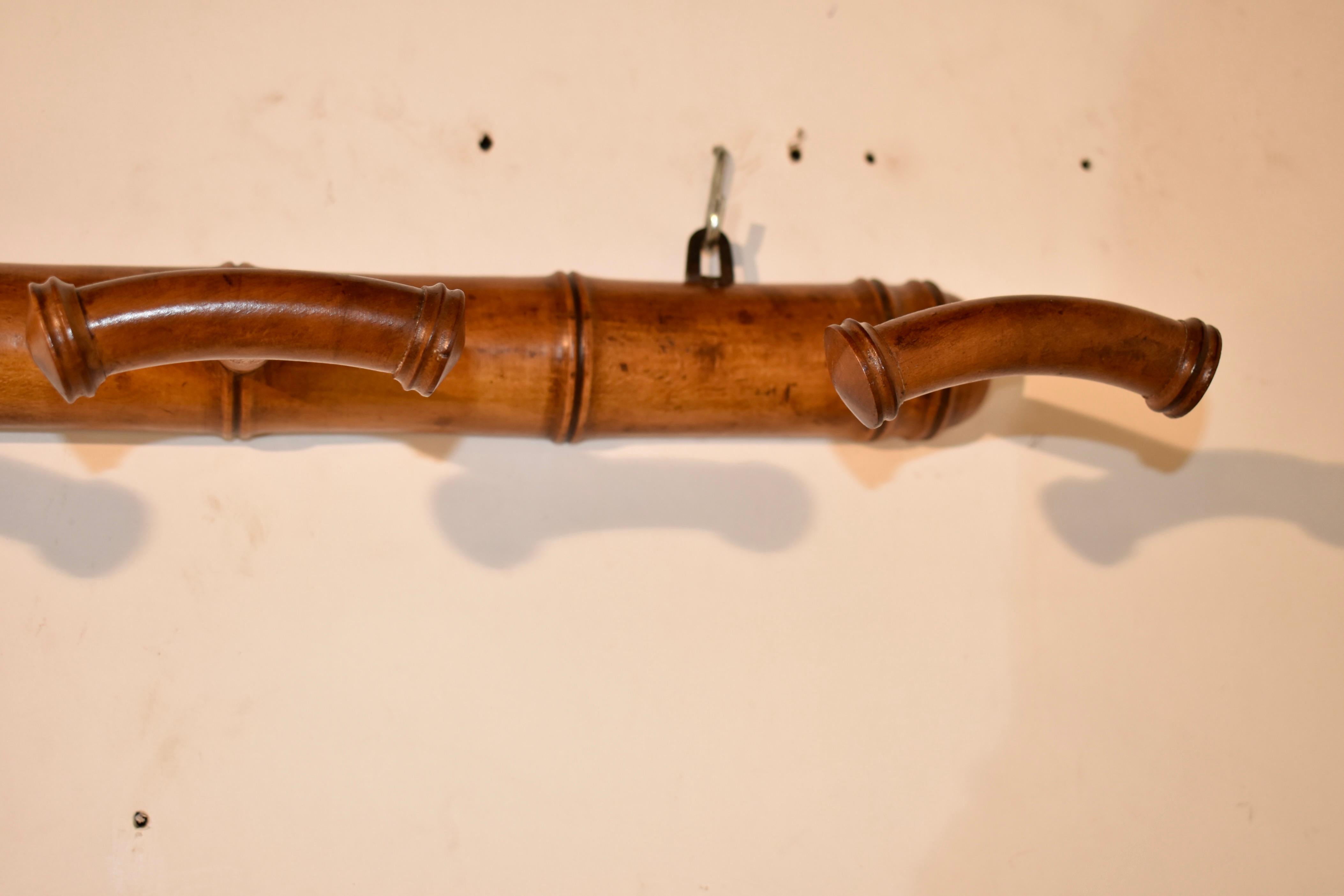 19th Century Faux Bamboo Hat or Coat Rack For Sale 1