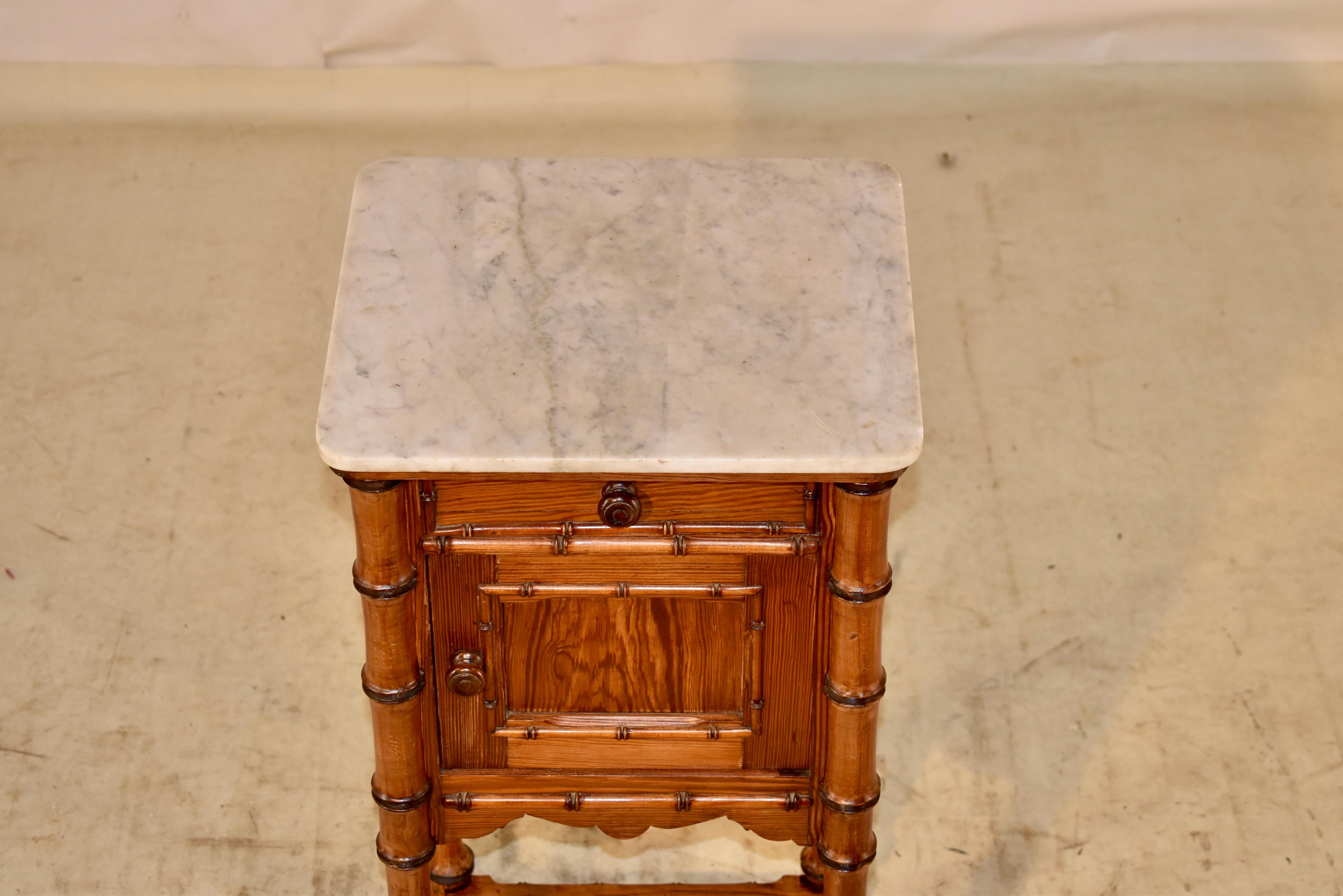 19th Century Faux Bamboo Side Table For Sale 3