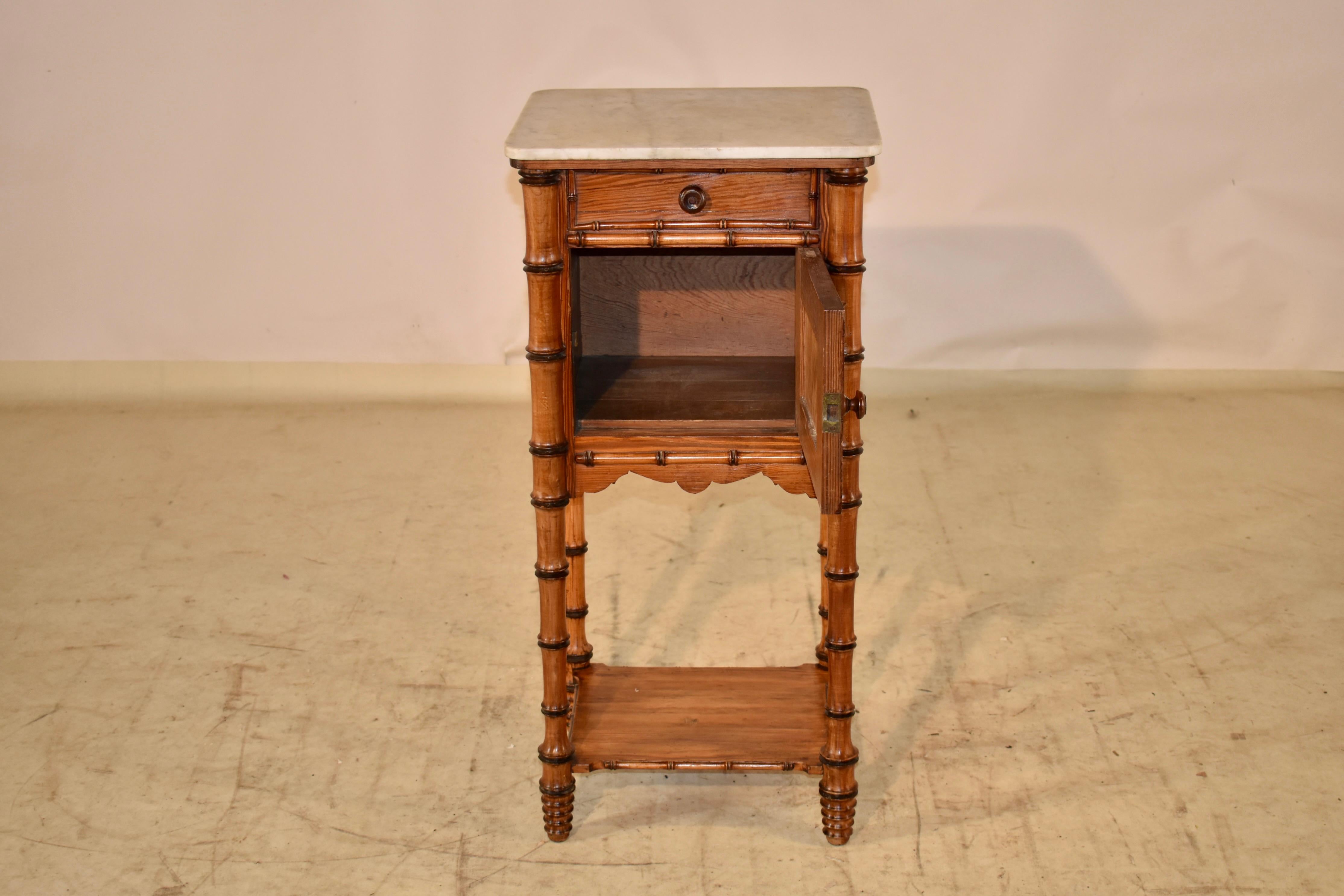 19th Century Faux Bamboo Side Table For Sale 6