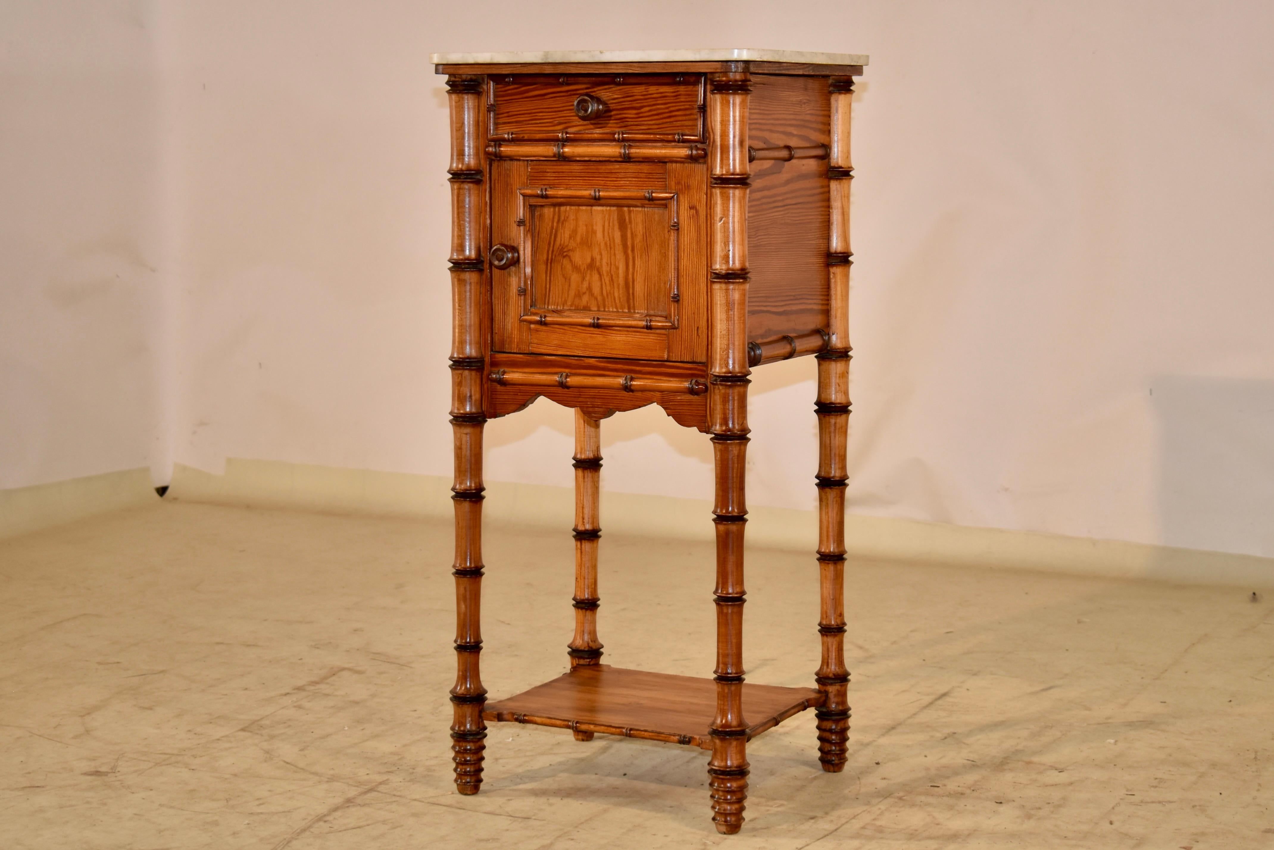 19th Century Faux Bamboo Side Table For Sale 1