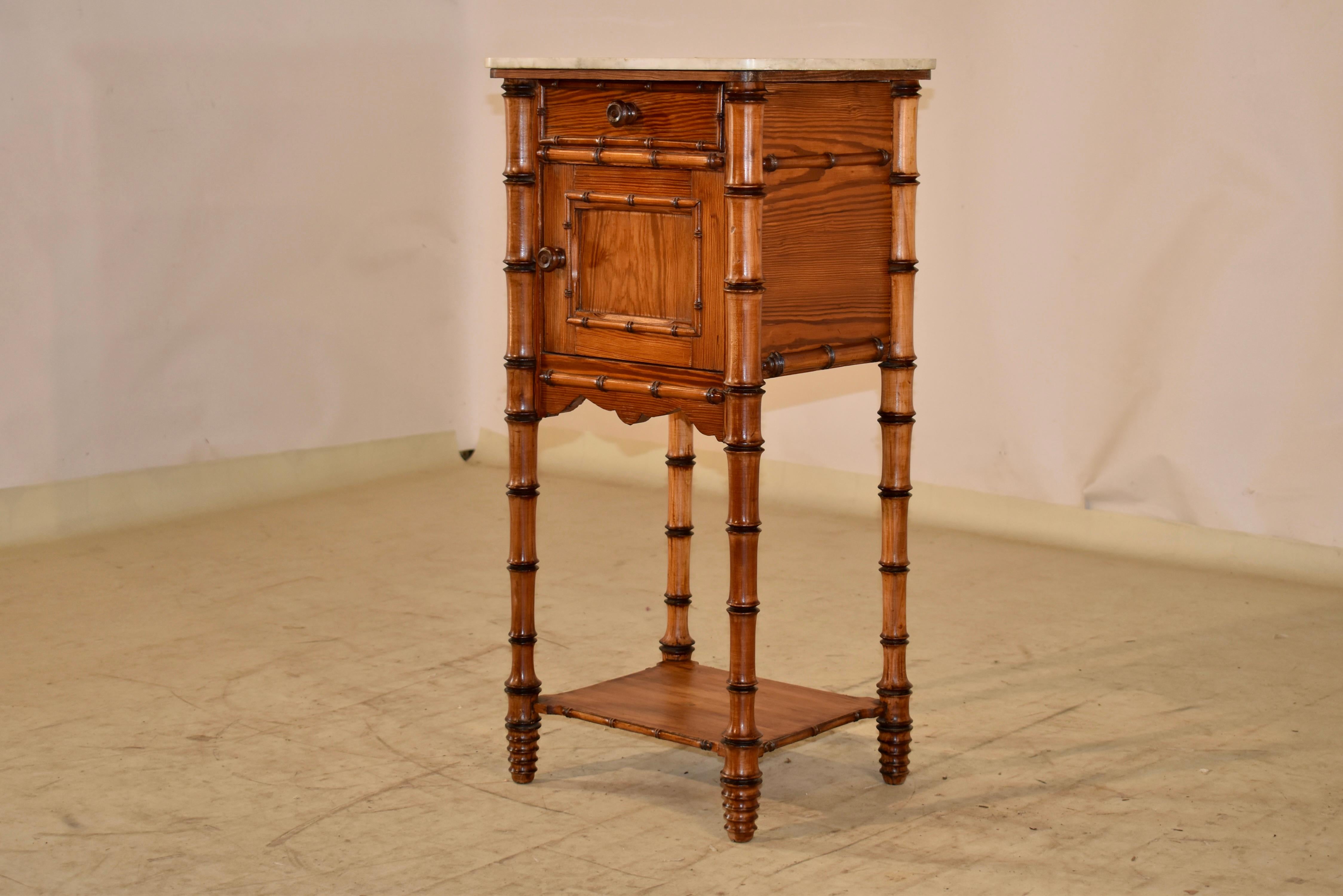 19th Century Faux Bamboo Side Table For Sale 2