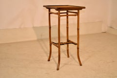 19th Century Faux Bamboo Side Table from France