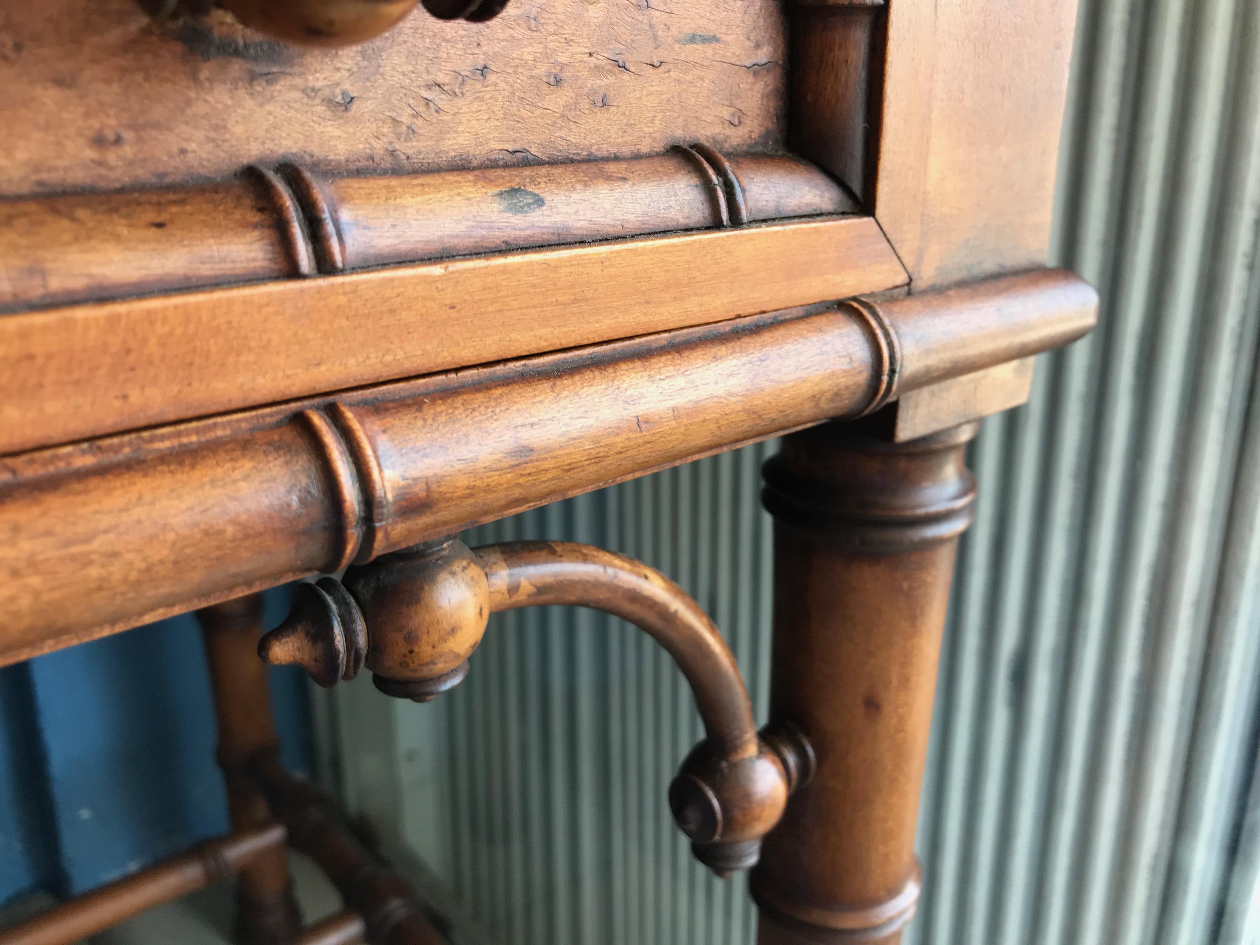 19th Century Faux Bamboo Vanity Attributed to Horner 8