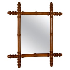 19th Century Faux Bamboo Wall Mirror