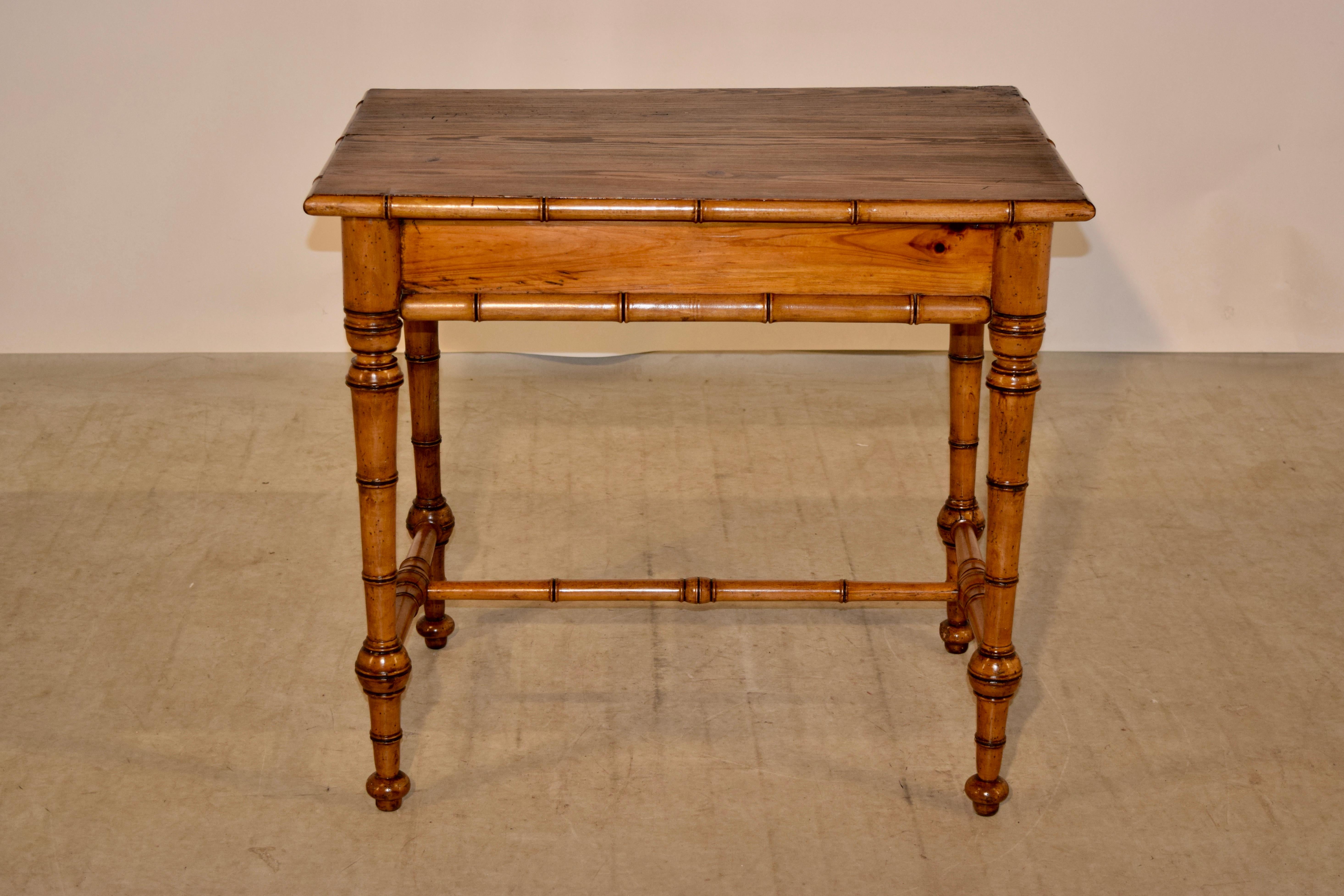 19th Century Faux Bamboo Writing Desk 1
