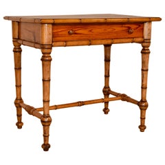 Antique 19th Century Faux Bamboo Writing Desk