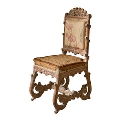 19th century Faux Bois side chair