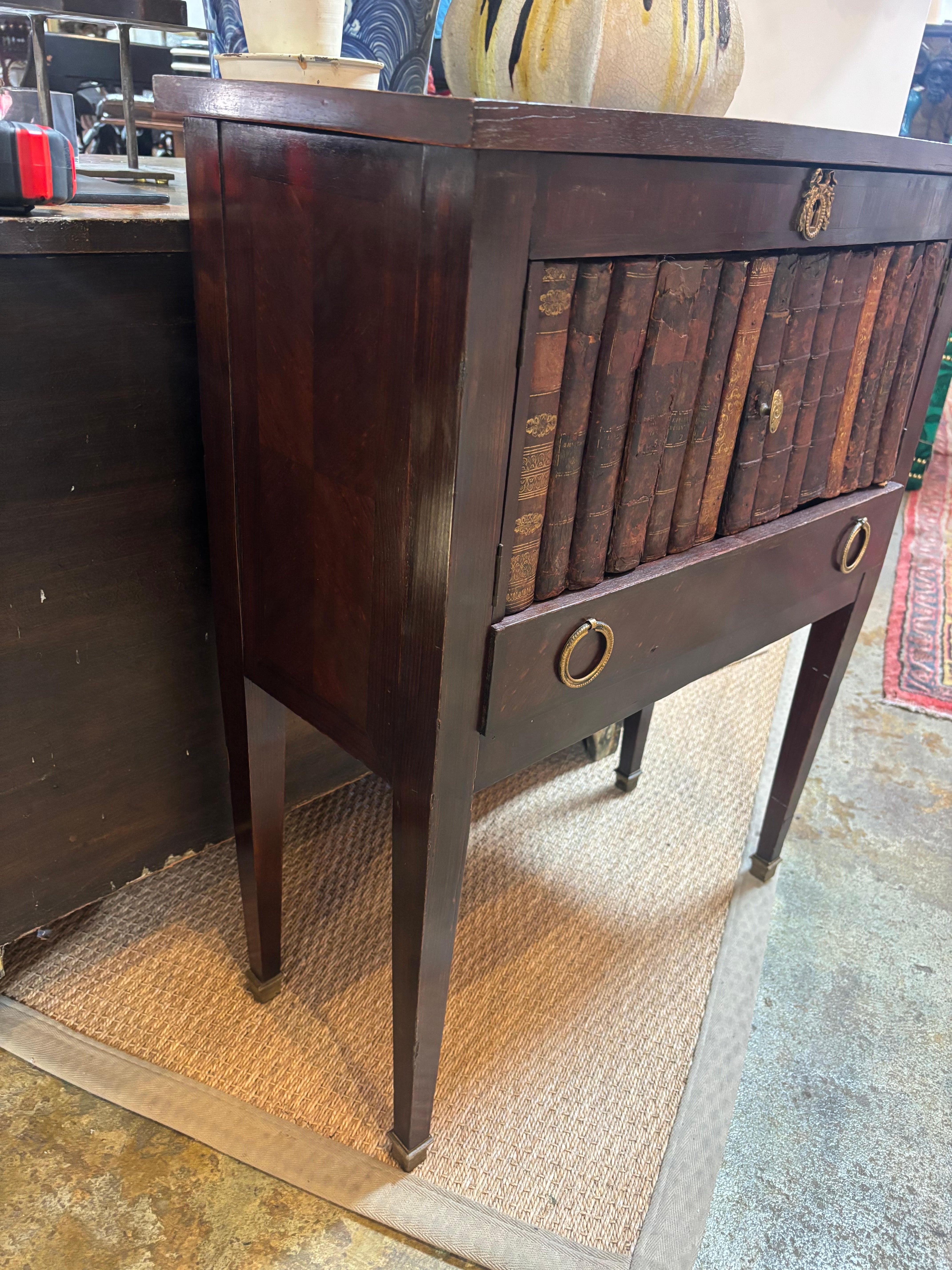 British 19th Century Faux-Book english side table For Sale
