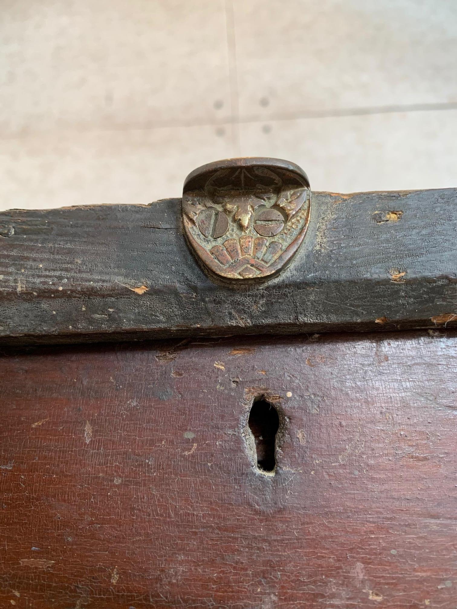 19th Century Faux Grained Carpenters Chest In Fair Condition In Baltimore, MD