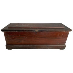 19th Century Faux Grained Carpenters Chest