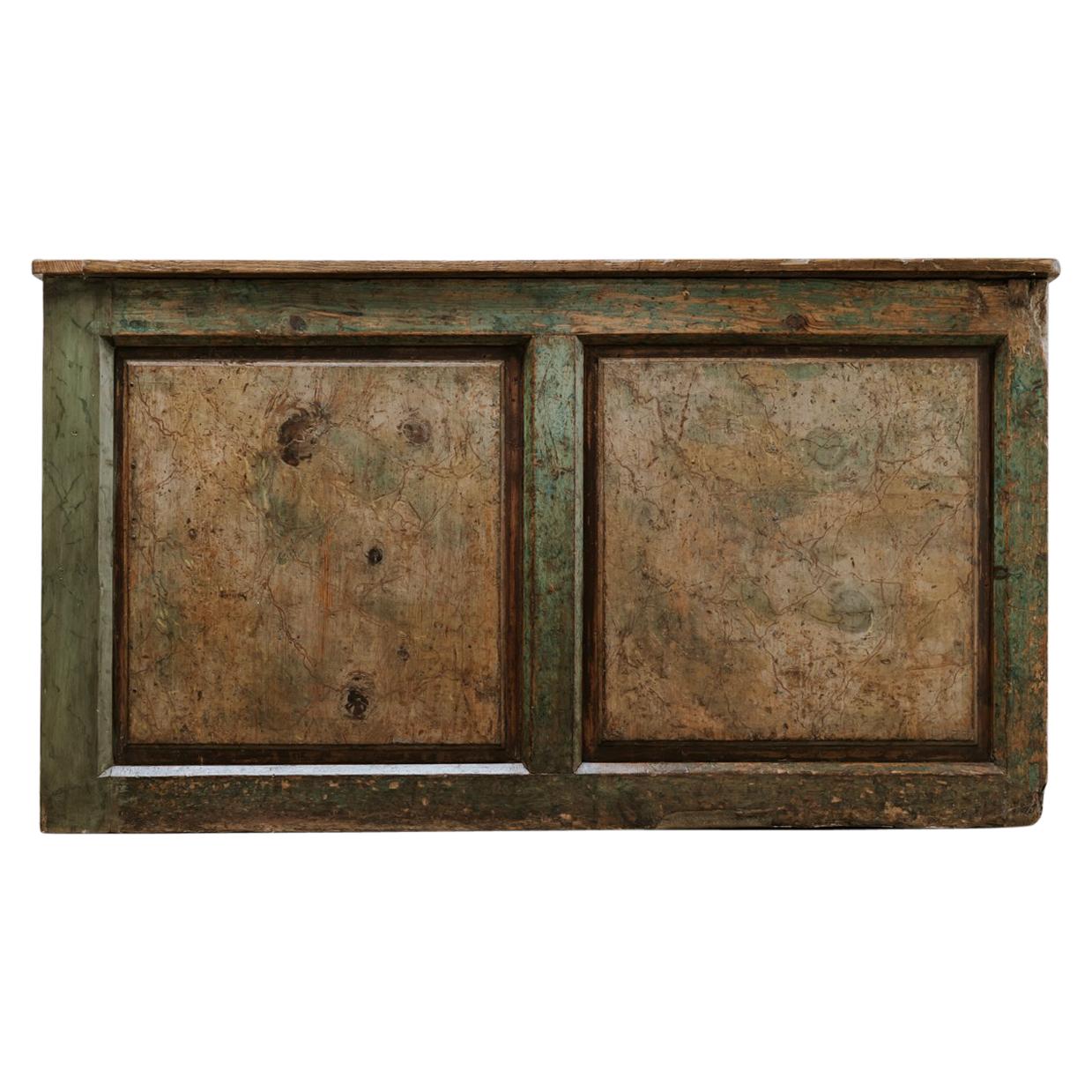 19th Century "Faux Marbre" Painted Shopcounter