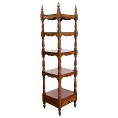 Antique 19th Century Faux Painted Five-Tier Étagère