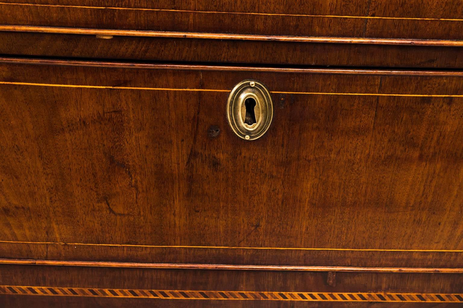 19th Century Federal Sheraton Bow Front Chest 8
