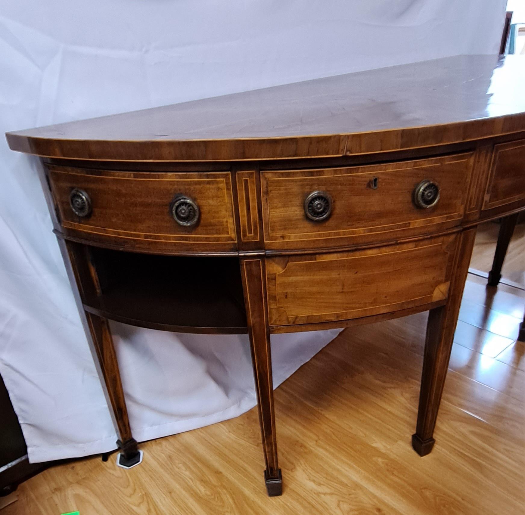 19th Century Federal Sideboard With Inlay

78