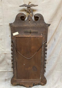 19th Century Federal Style Gilded Mahogany Wall Mirror With Phoenix Crest