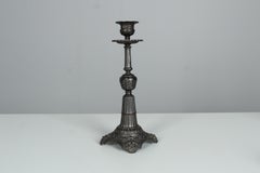 19th Century Fer de Berlin Candlestick, Berlin Iron, By A. Meves