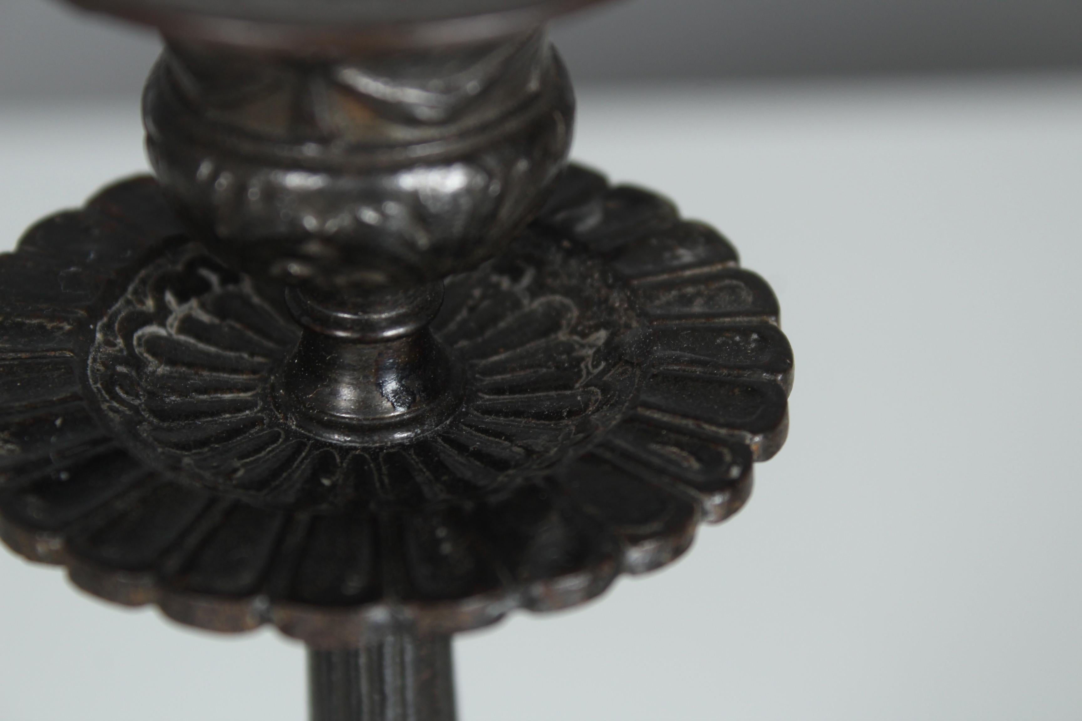 19th Century Fer de Berlin Candlestick, Berlin Iron, By A. Meves In Excellent Condition For Sale In Greven, DE