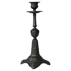 19th Century Fer de Berlin Candlestick, Berlin Iron, By A. Meves