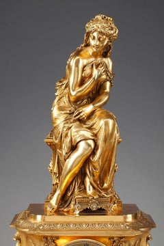 19th Century Figural Mantel Clock by Pierre Le Masson, Paris