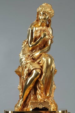 19th Century Figural Mantel Clock by Pierre Le Masson, Paris