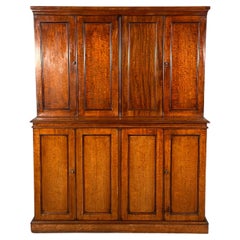 Antique 19th Century Figured Mahogany Housekeeper Cupboard