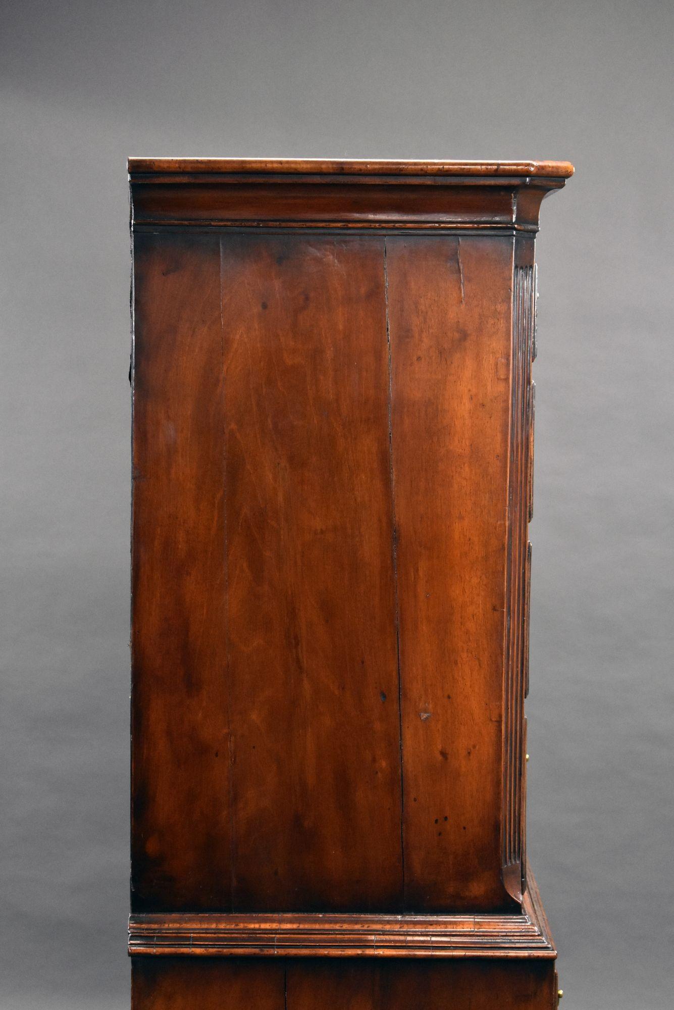 19th Century Figured Walnut Chest on Stand For Sale 10